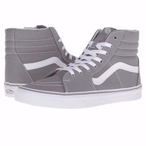 Vans Sk8 Hi Skate Shoe (hightop grey vans)